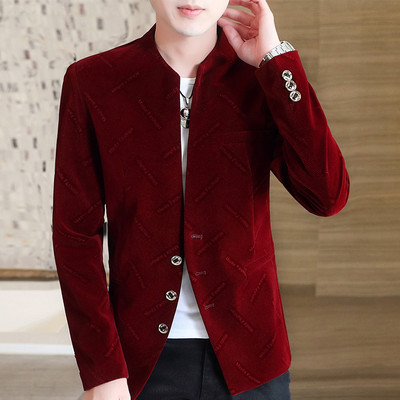 Őszi Corduroy Slim Fit dzseki férfiaknak