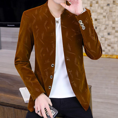 Őszi Corduroy Slim Fit dzseki férfiaknak