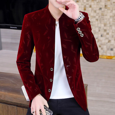 Őszi Corduroy Slim Fit dzseki férfiaknak