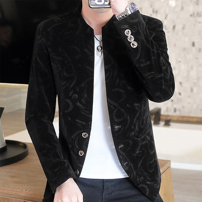 Őszi Corduroy Slim Fit dzseki férfiaknak