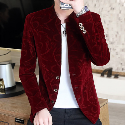 Őszi Corduroy Slim Fit dzseki férfiaknak