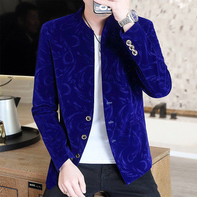 Őszi Corduroy Slim Fit dzseki férfiaknak