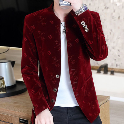 Őszi Corduroy Slim Fit dzseki férfiaknak