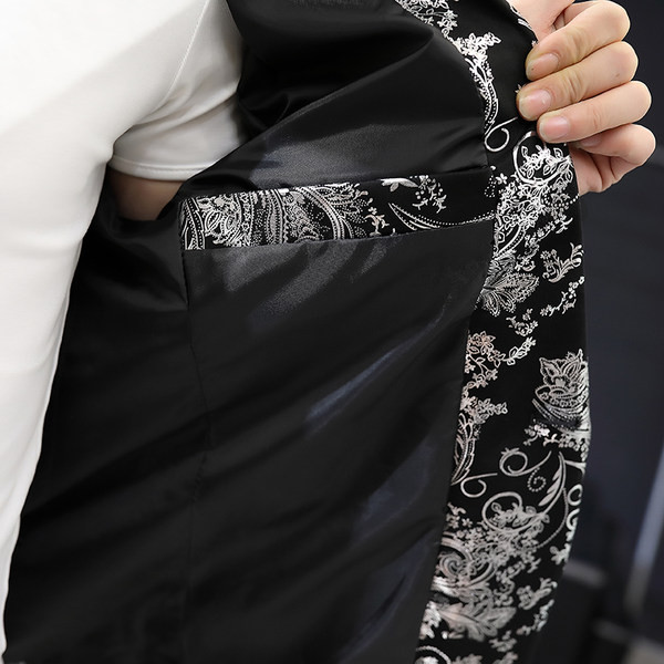 Jachetă elegantă pentru bărbați cu efect strălucitor