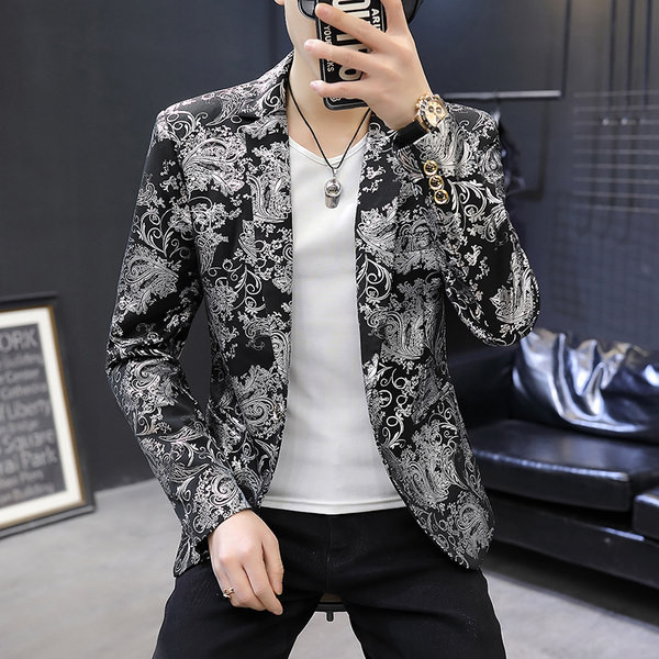 Jachetă elegantă pentru bărbați cu efect strălucitor