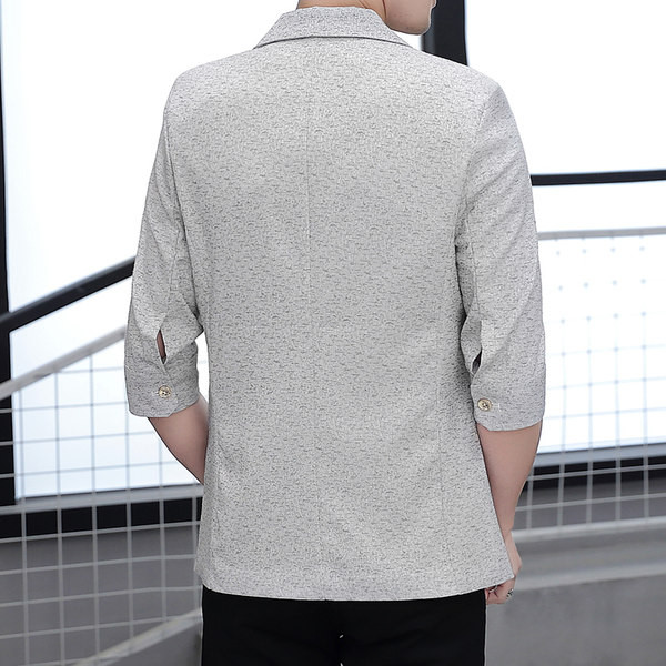 Jacheta casual model montata cu maneci 3/4