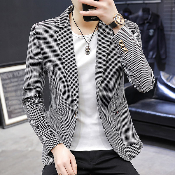 Geaca de toamna pentru barbati cu buzunar si inchidere cu nasturi