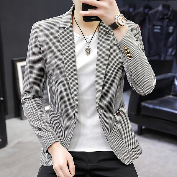 Geaca de toamna pentru barbati cu buzunar si inchidere cu nasturi