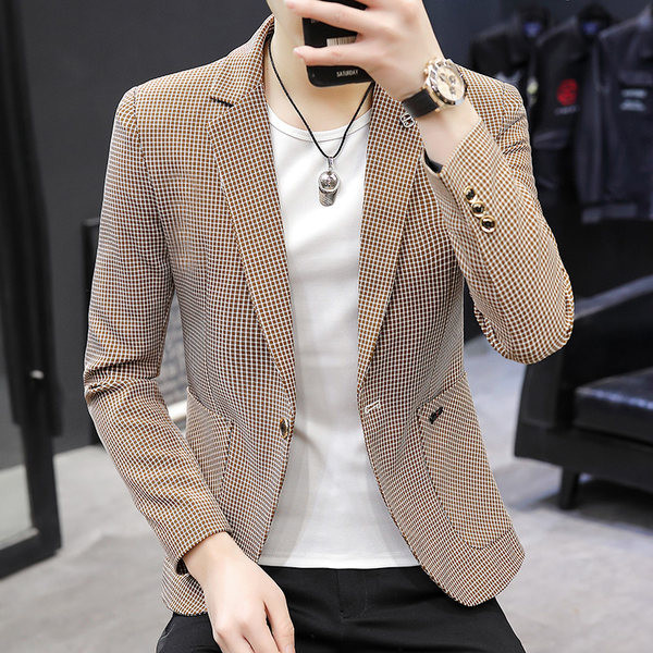 Geaca de toamna pentru barbati cu buzunar si inchidere cu nasturi