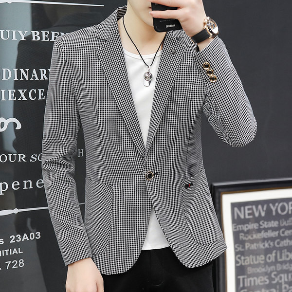 Geaca de toamna pentru barbati cu buzunar si inchidere cu nasturi