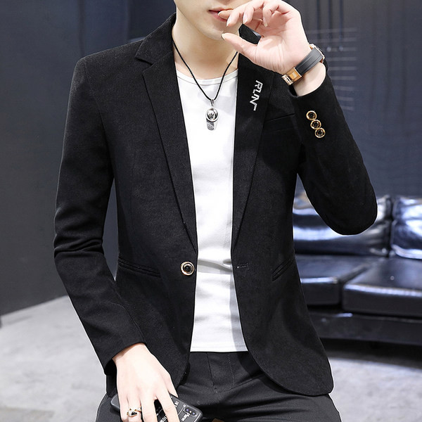 Jachetă formală pentru bărbați în patru culori cu litere