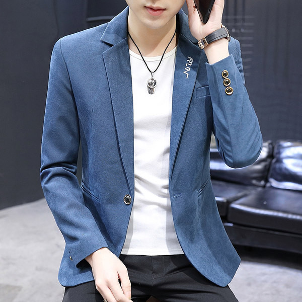 Jachetă formală pentru bărbați în patru culori cu litere