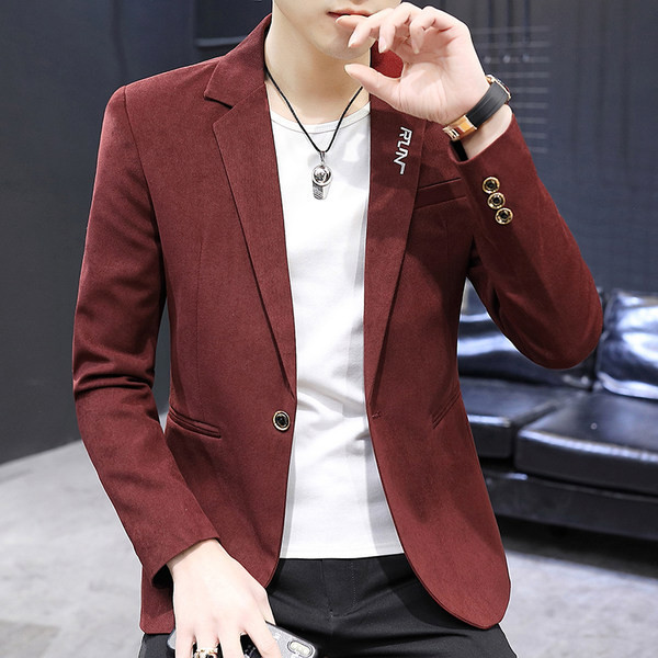 Jachetă formală pentru bărbați în patru culori cu litere