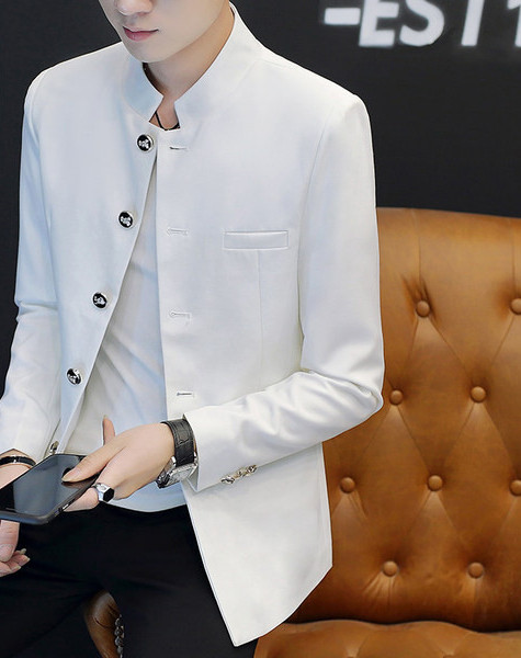 Jachetă bărbătească, cu buzunar și nasturi