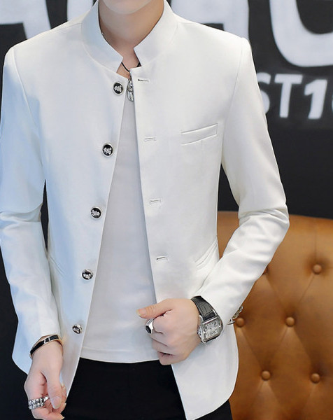 Jachetă bărbătească, cu buzunar și nasturi