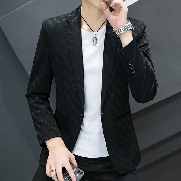 Geaca eleganta de barbati cu imprimeu si rever