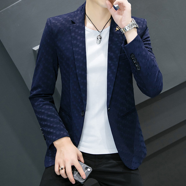 Geaca eleganta de barbati cu imprimeu si rever