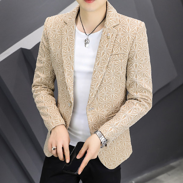 Jachetă modernă pentru bărbați, cu decolteu în V și închidere cu nasturi