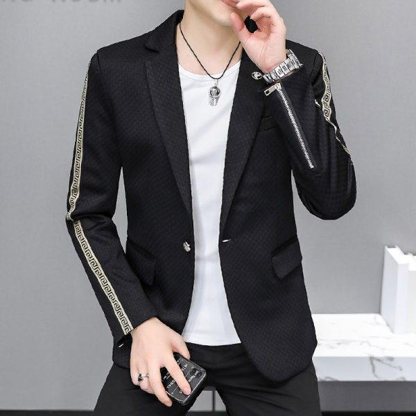 Jachetă casual pentru bărbați, în două culori, cu fermoar