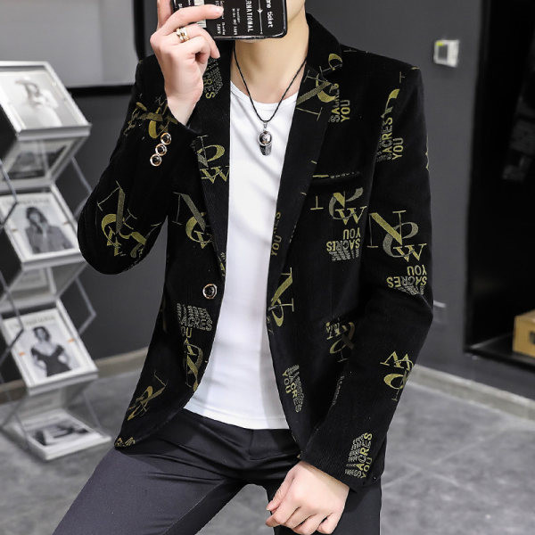 Geaca de barbati model nou negru cu inscriptii