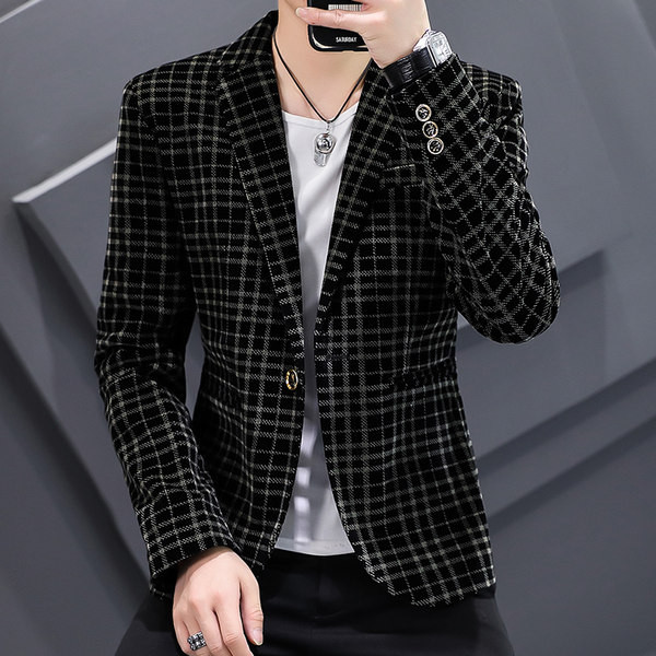 Geaca eleganta pentru barbati cu elemente metalice