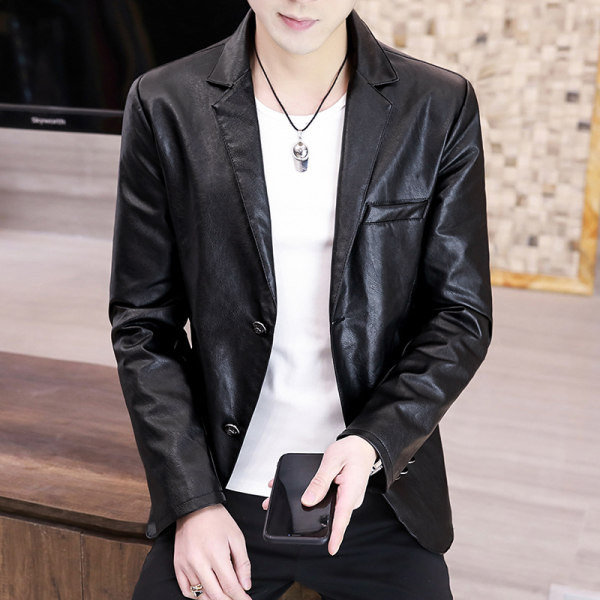 Geaca casual barbati din piele ecologica