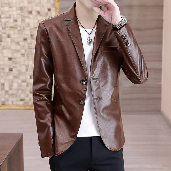 Geaca casual barbati din piele ecologica