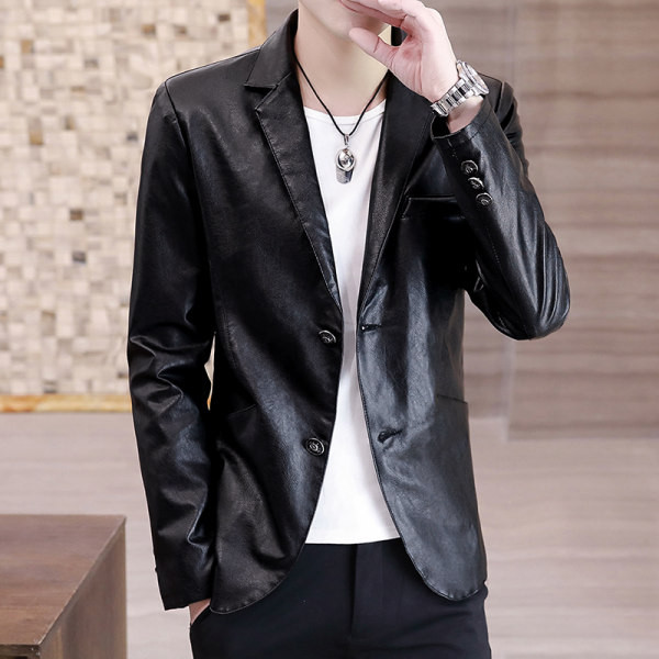 Geaca casual barbati din piele ecologica