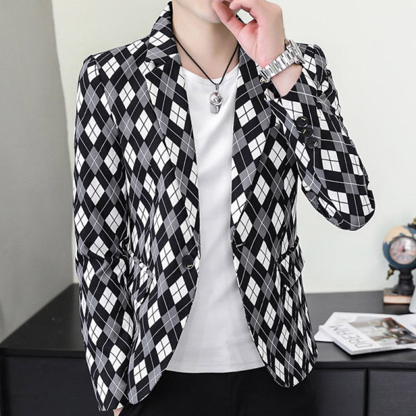 Geaca de barbati model nou cu forme geometrice