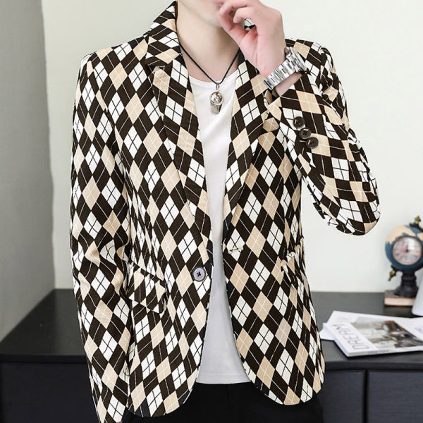 Geaca de barbati model nou cu forme geometrice