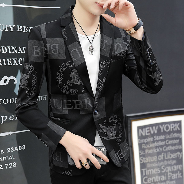 Jachetă modernă pentru bărbați două modele cu guler clasic