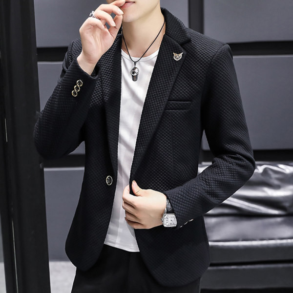 Geaca barbati model curata cu element decorativ metalic