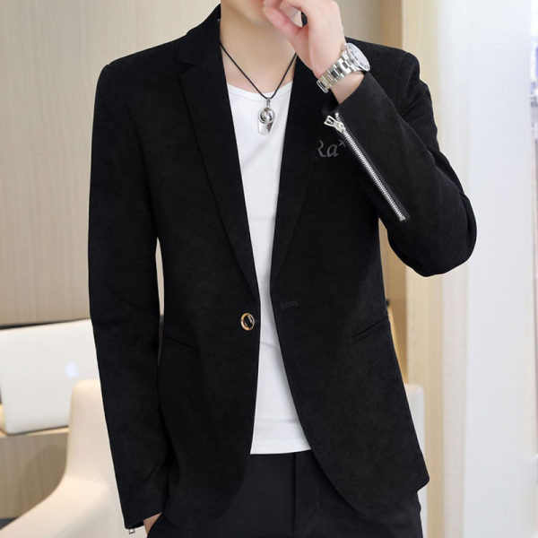 Jachetă bărbătească la modă cu mânecă lungă și fermoar
