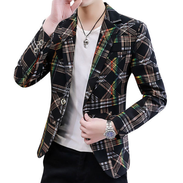 Moderan muški pripijeni sako s V-izrezom i gumbima