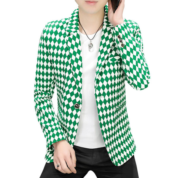 Sacou elegant pentru barbati cu figuri in doua culori