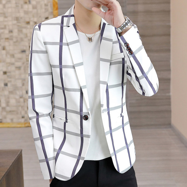 Jachetă în carouri în trei culori