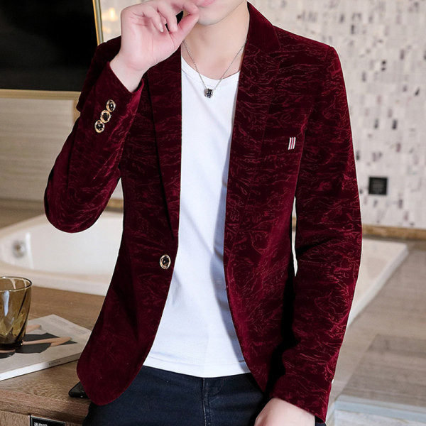 Muška jakna sa cvjetnim motivima