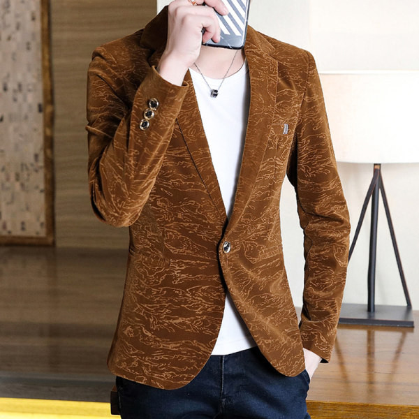 Muška jakna sa cvjetnim motivima