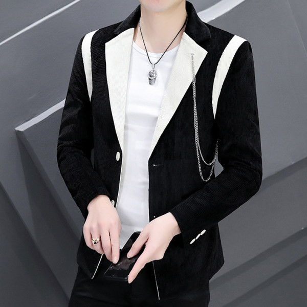 Ležerna muška jakna s ukrasima