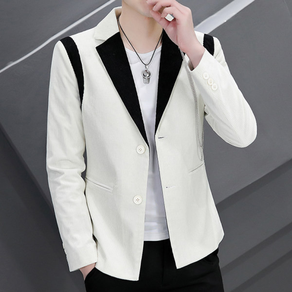 Ležerna muška jakna s ukrasima