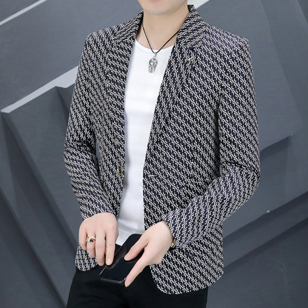 Muška ležerna tanka jakna s printom