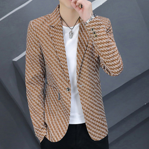 Muška ležerna tanka jakna s printom