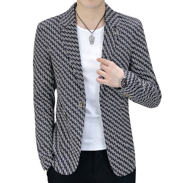 Muška ležerna tanka jakna s printom