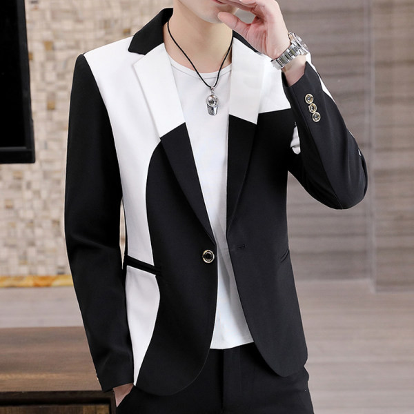 Moderna jakna s V-izrezom i kopčanjem na gumbe