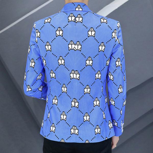 Ležerna muška tanka jakna s printom