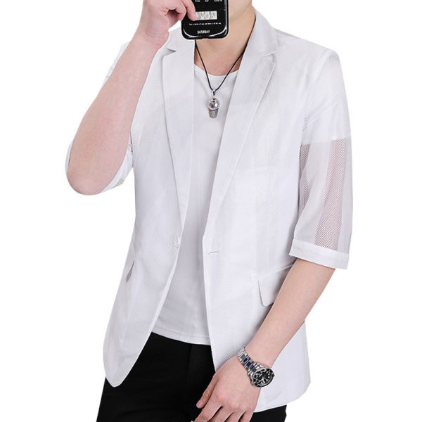 Vyriška juodai balta striukė su kišene