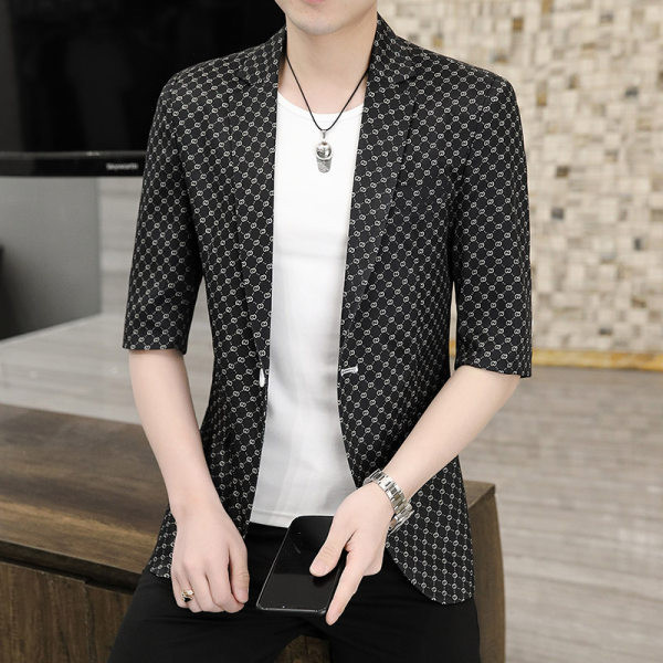 Vyriška laisvalaikio striukė su 3/4 ilgio rankovėmis