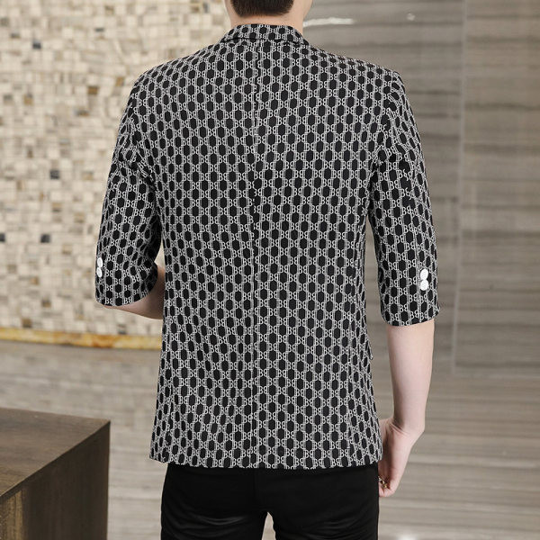 Elegantiškas vyriškas taškuotas švarkas