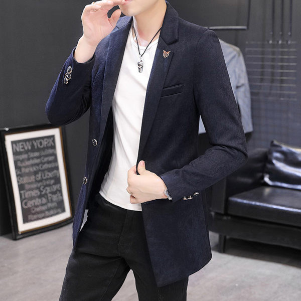 Jacheta casual barbatesc lungime medie