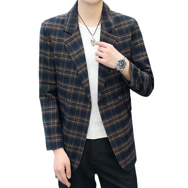 Geaca barbati in carouri pentru toamna